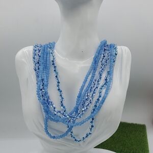 Talbots Ice Princess Crystal Necklace 24 Inch N3617